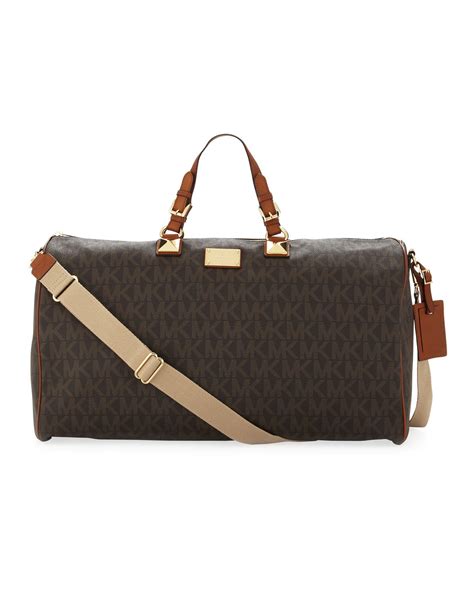 michael kors large duffle satchel bag|michael kors duffel bag men's.